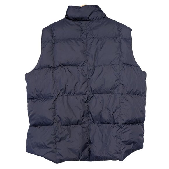 Mens XL Lands' End Energizer Goose Down Puffer Vest Blue Employee Quilted - Picture 2 of 7